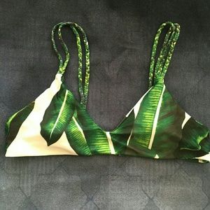 Palm Leaf Bikini Top XL